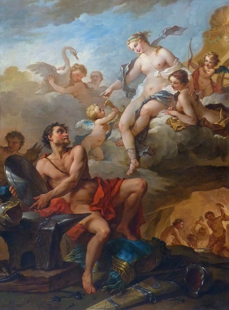 Venere chiede le armi a Vulcano per Enea - Musée Fabre, Montpellier